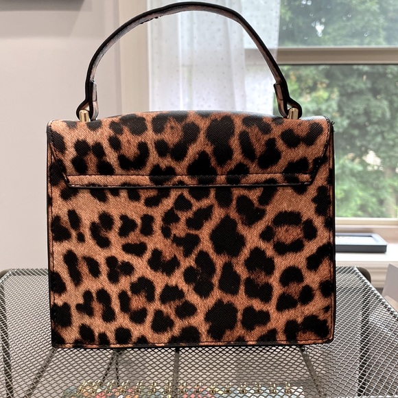 Mini Leopard Print Handbag - Picture 3 of 3